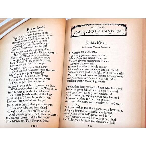 Poems for Every Mood compiled by Monroe and Zabel (1933 Early Ed. HC w/o DJ) - Picture 9 of 11